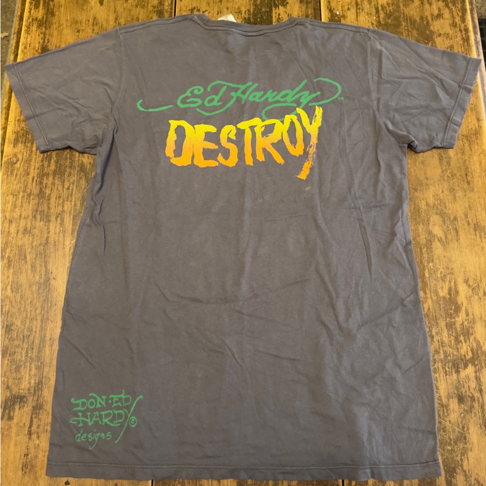 Ed Hardy Punks Not Dead Tee - Picture 7 of 9